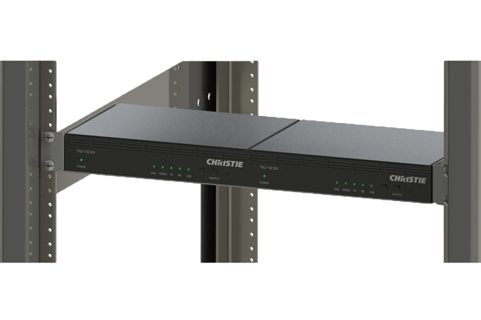 Terra TX and RX rack mount shelf | Christie - Audio Visual Solutions