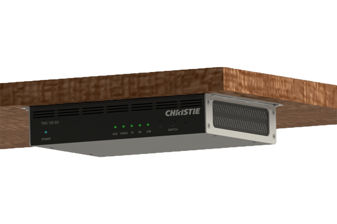 Terra TX and RX under table mount | Christie - Audio Visual Solutions