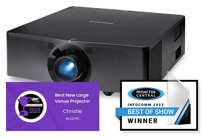 Christie DHD400S : un vidéoprojecteur à focale ultra-courte et à  technologie laser - Blog Eavs Groupe