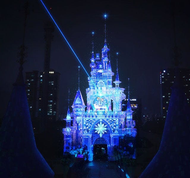 Lotte World 3D projection mapping